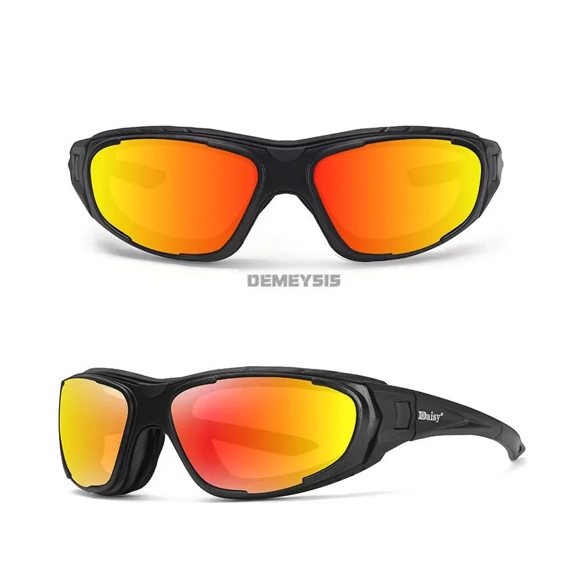 Gafas Tácticas de Seguridad para Exteriores, Lentes de Sol Polarizadas con Protección UV para Caza, Ciclismo, Senderismo, Motociclismo, Gafas de Seguridad