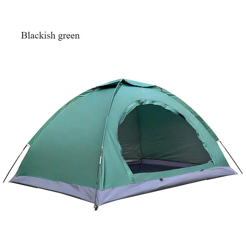 Tienda de campaña de trekking para 2 personas – Tienda de campaña de senderismo a prueba de viento y lluvia con protección solar para parejas y familias