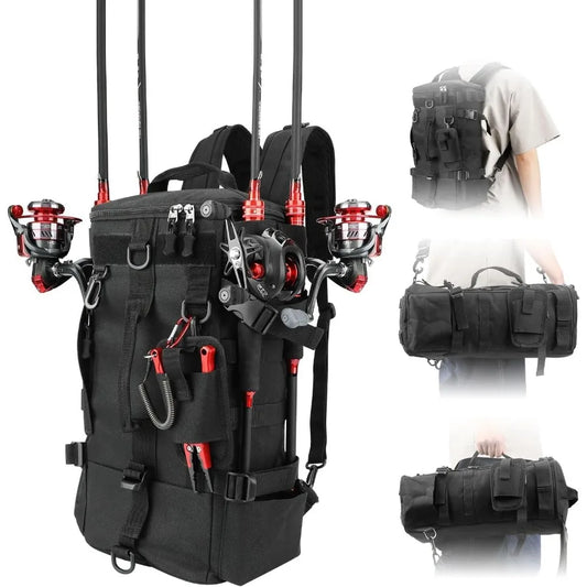 Fishing Sling Tackle Backpack – Lightweight Water-Resistant Gear Storage Bag for Outdoor Fishing