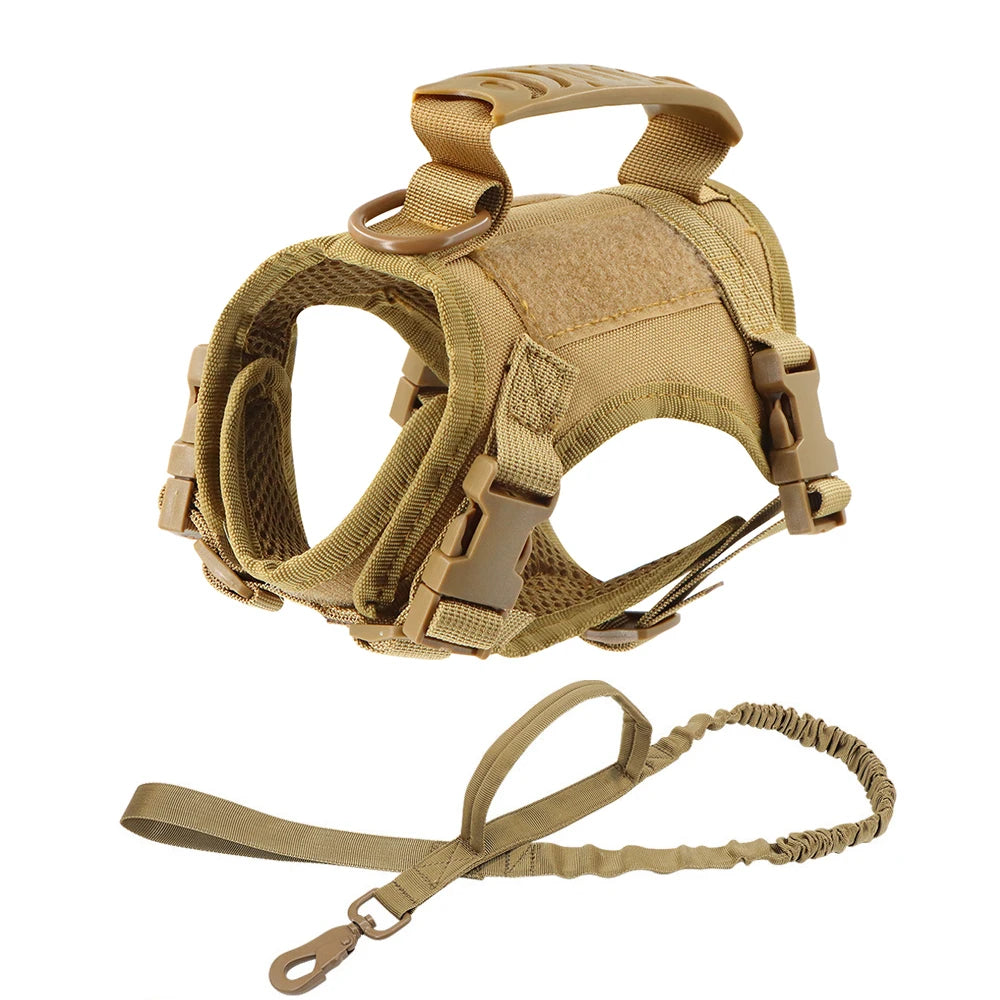 Harnais tactique pour chat et chien – Gilet réglable anti-évasion