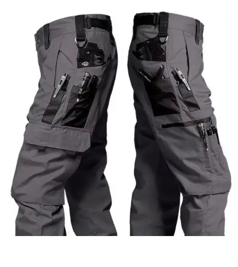 Pantalon cargo tactique pour homme – Pantalon de combat multi-poches imperméable