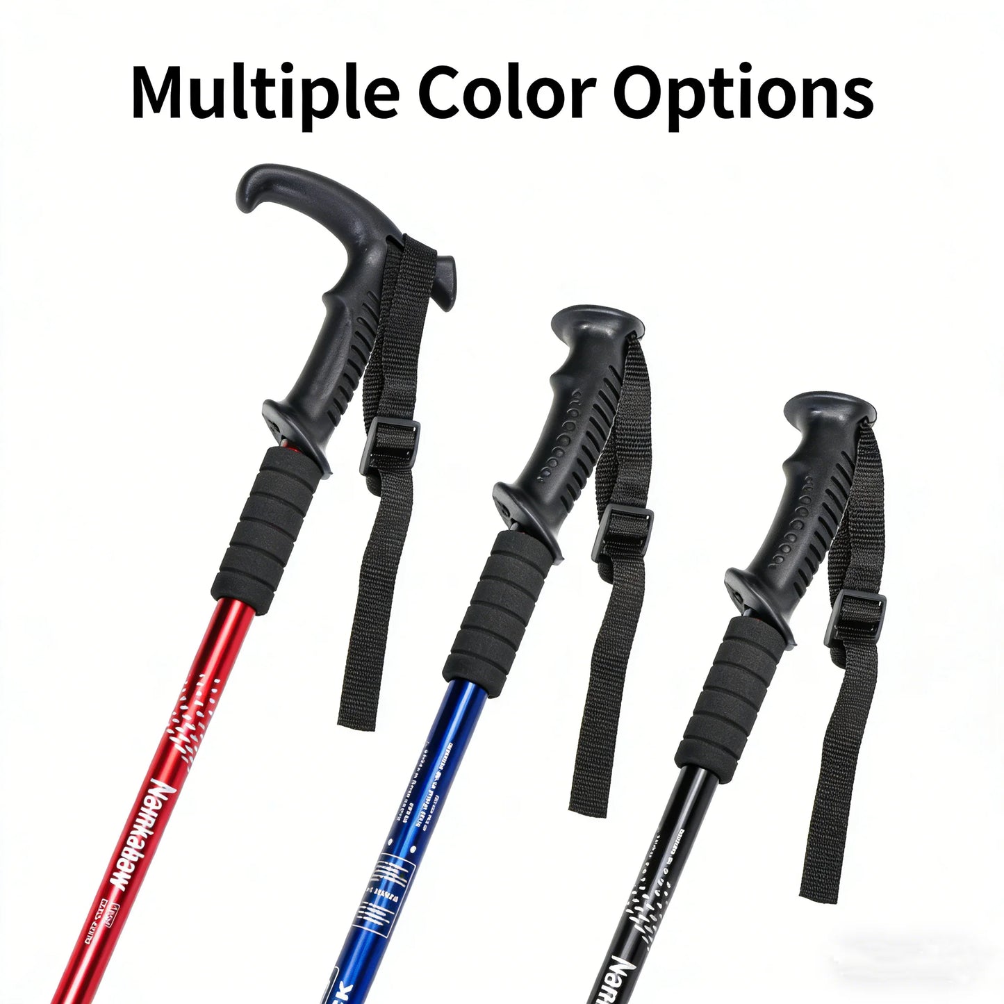 Folding Telescopic Trekking Pole – 4-Section Portable Hiking & Camping Stick
