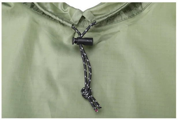 Impermeable militar WeatherShield 3 en 1 — Poncho impermeable con capucha