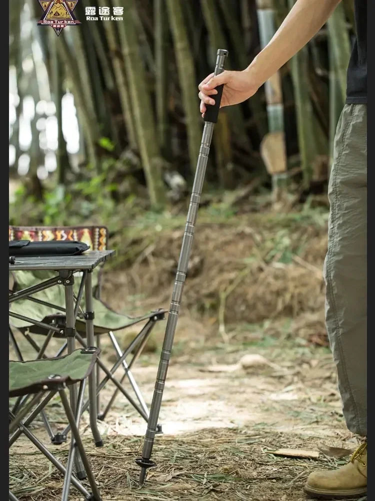 Trekking Poles Folding Multifunctional Hiking Poles Outdoor Hiking Camping Ultralight Tactical Set Telescopic Hiking Poles