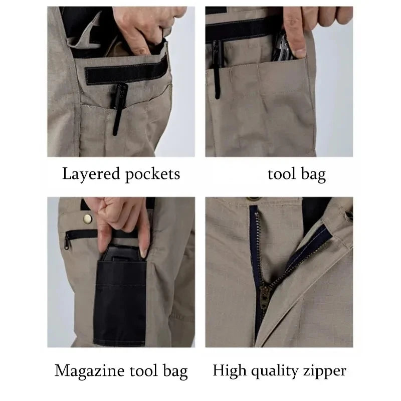 Pantalon cargo tactique pour homme – Pantalon de combat multi-poches imperméable