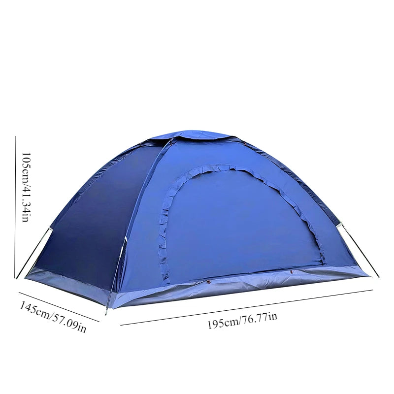 Tienda de campaña de trekking para 2 personas – Tienda de campaña de senderismo a prueba de viento y lluvia con protección solar para parejas y familias