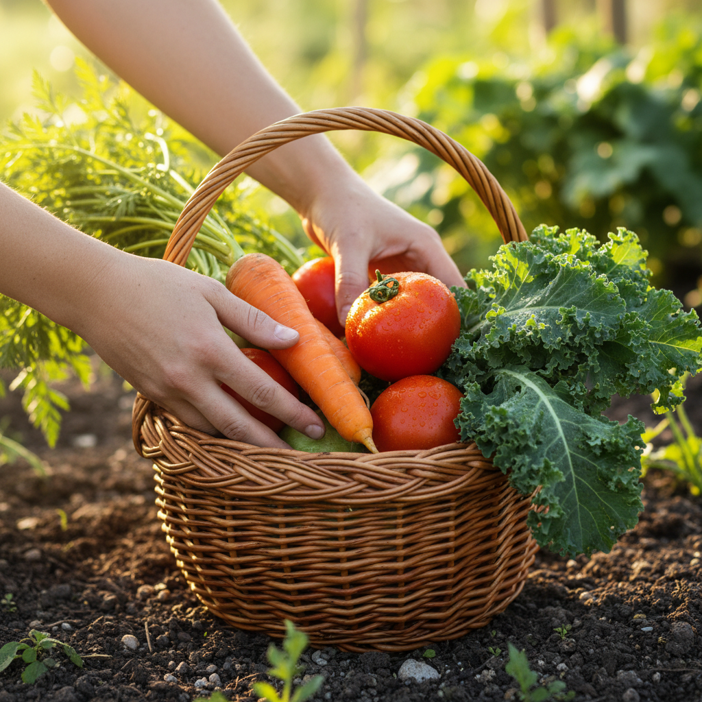Harvesting Vegetables