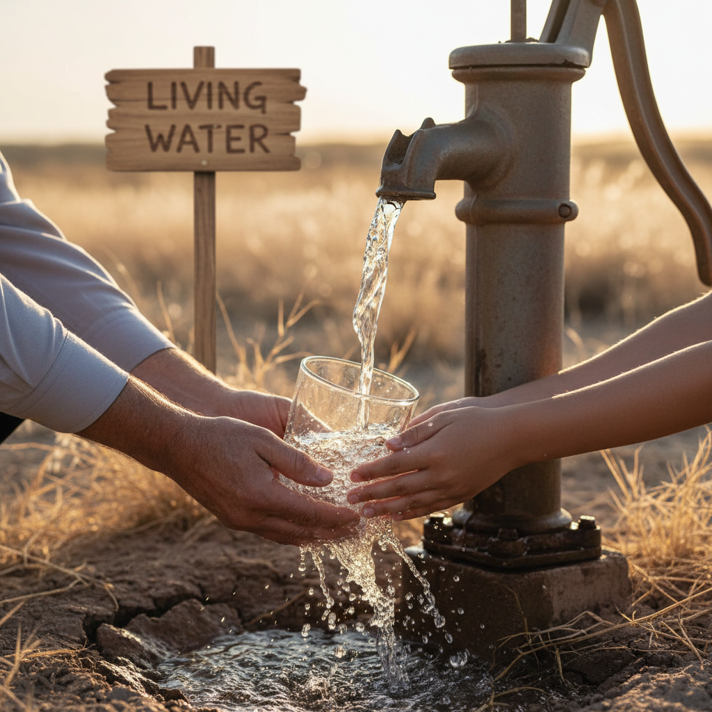 Clean water from hand pump - water security