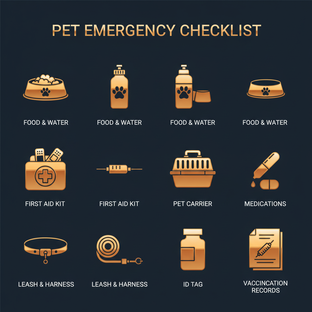Pet Emergency Preparedness Checklist
