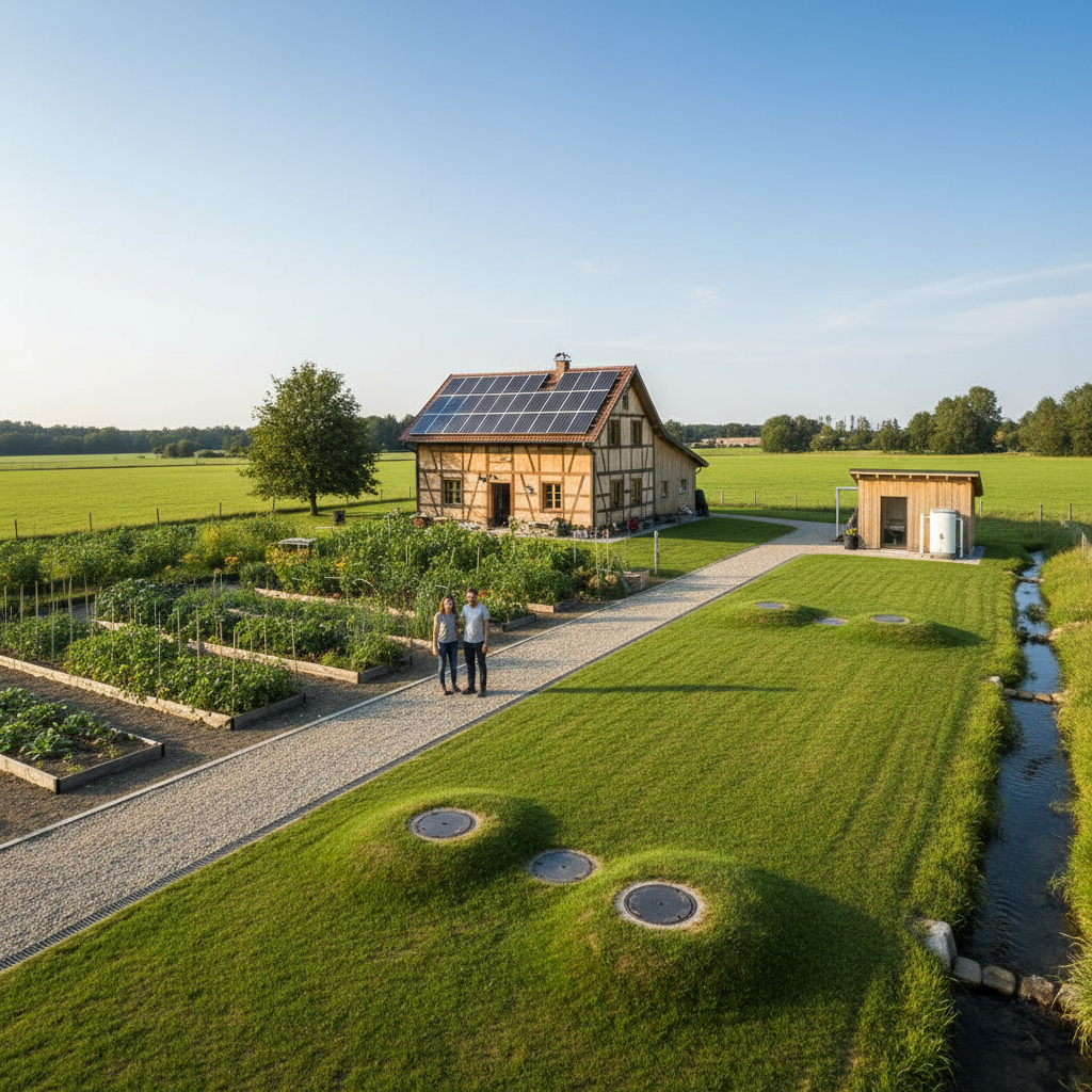 Well-maintained rural homestead with healthy septic system